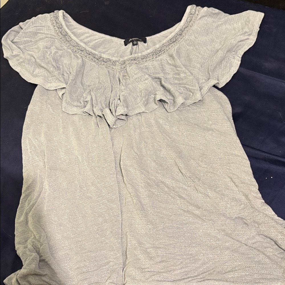 Elegant Gray Women's Blouse